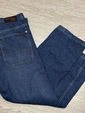 Vintage Moda Jeans USA Size 36X32 Mens Baggy Loose Skater Grunge Y2K